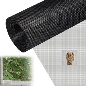 Moustiquaire Fenetre 120 x 250 cm, Grillage Fine Maille en Fibre de Verre, Moustiquaire Fenetre Enroulable, Résistant Aux UV, Lavable & Indéchirable, pour Fenêtres et Portes Anti-Insectes(Noir) - Neuf