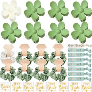 Meimie-Lot De 20 Paires De Lunettes De Soleil Jga Pour Mariée Avec Élastiques À Cheveux, 10 Paires De Lunettes En Forme De C?ur + 10 Élastiques Pour Cheveux De Mariée - Neuf