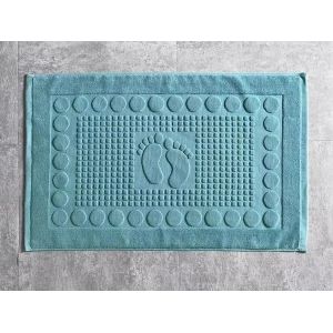Serviette De Sol Blanche Épaisse,Pour Hôtel,Maison,Pieds,Polymères,Haute Qualité,100% Coton,Absorption D'Eau,Baignoire,50X80Cm.50X80Cm.Blue Foot - Neuf