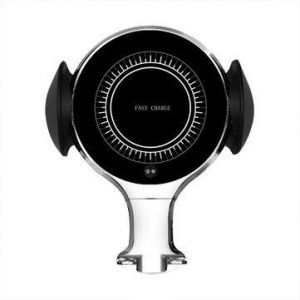 Support De Chargeur Sans Fil Pour Voiture 10 W Pour Iphone, Huawei, P30, Mate 30 5g - Argent - Neuf