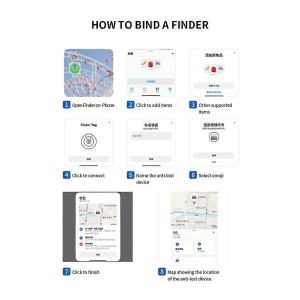GPS Tracker Smart Tag Bluetooth Localisateur Dispositif de suivi Item Finder - Neuf