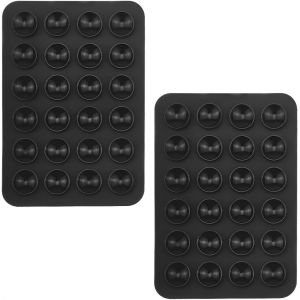 2 Pièces Ventouses En Silicone,Support De Téléphone Carré Ventouses Pour Téléphone Portable. Support De Téléphone Antidérapant Mains Libres - Neuf