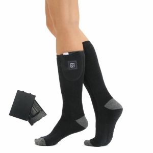 Chaussettes Chauffantes Électriques-Contrôle De La Température À 3 Vitesses,Tube Long,Noir - Neuf