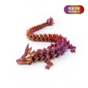 Decoration d'impression 3D articulee mobile en cristal, decoration de dragon, costume fait a la main, decoration de dragon - Neuf