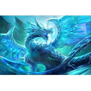 Peinture Au Diamant Strass Complet Dragon De Glace Game Of Thrones Bricolage,Bricolage 5d Diamant Broderie Peinture - Neuf