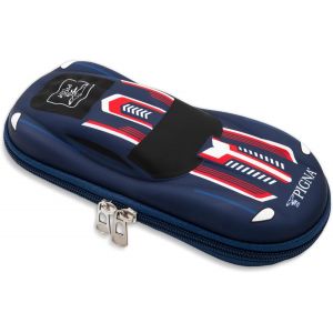 Kal-Trousse Bburago Bleue, Rigide Avec Compartiments Intérieurs, Porte-Stylo Et Filet, Collection Exclusive Bburago X - Neuf