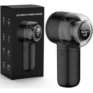 JGD-Rasoir &agrave; peluches &eacute;lectrique portable avec 3 vitesses 6 lames de lame Affichage num&eacute;rique LED pour enlever les bouloches FB03 - Neuf