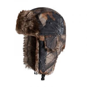 Chapeau De Chasse D'hiver Avec Cache-Oreilles, Casquette Camouflage À Feuilles Mortes, Fausse Fourrure Russe Ushanka, Chapeau Chaud Coupe-Vent Unisexe, Chapeau De Chasseur Pour Temps Froid - Neuf