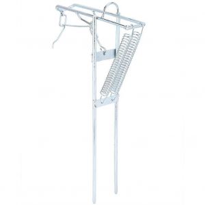 Support De Canne &Agrave; P&ecirc;che Portable Pratique Double Ressort Canne &Agrave; P&ecirc;che Support M&eacute;tallique Accessoire - Neuf