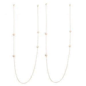 Lot De 2 Chaines De Clavicule Avec Pendentif En Forme D'etoile, Elegantes, Pour Masque Facial, Bijoux, Cadeau - Neuf