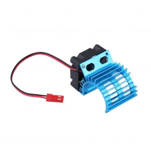 Dissipateur de chaleur avec ventilateur de refroidissement pour voiture électrique RC à échelle 1/10, moteur 380/390 (bleu) - Neuf