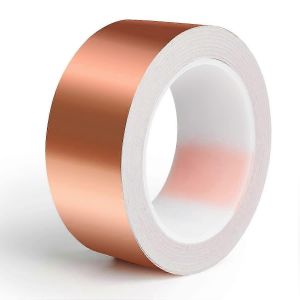 Ruban d'escargot en cuivre,30 mm x 20 m Barri&egrave;re d'escargot Protection des escargots Plantes de lit sur&eacute;lev&eacute;,Ruban de cuivre auto-adh&eacute;sif D&eacute;fense de l'escargot - Neuf