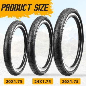 Subzonal-Pneus Vtt 20/24 / 26x1.75 Pouces Ensemble De 2 Pi&egrave;ces Pneus De V&eacute;lo V&eacute;lo De Route, Vtt, V&eacute;lo &Eacute;lectrique, V&eacute;lo Hybride, V&eacute;lo Hors Route, Pneus Pliants Pneus Antid&eacute;rapants - Neuf