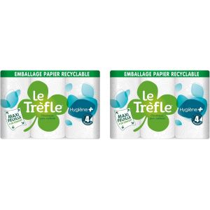 KALANKA-Le Tr&iquest;&iquest;fle Hygi&iquest;&iquest;ne Plus - Papier toilette, 12 Rouleaux, 4 &iquest;&iquest;paisseurs, Confort Ultime, Douceur remarquable, Maxi Feuilles, Blanc - Neuf