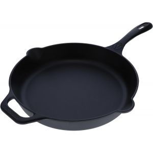 Subzonal-Po&ecirc;le En Fonte &Eacute;maill&eacute;e Induction 25cm, Convient Pour Le Feu, Le Barbecue, Le Four, La Plaque Vitroc&eacute;ramique, Le Gaz, Cast Iron Skillet Sans Toxicit&eacute;, Sans Ptfe Ni Pfoa - Neuf