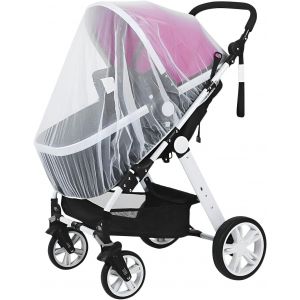 Kalanka-2pcs Moustiquaires De Poussette Moustiquaire Autant Housse Résille Protège-Moustiquaire Anti-Insectes Universelle Couvre Nacelle, Cosy, Landau, Poussette, Lit Parapluie - Neuf