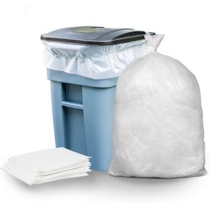 Lot De 48 Sacs Poubelle Transparents Résistants 1,5 Mm - Neuf