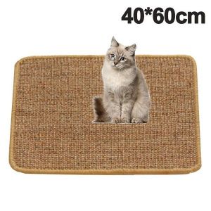 Tapis Griffoir En Sisal De Qualit&eacute; Sup&eacute;rieure 40 X 60 Cm Pour Chat - Durable, &Eacute;cologique Et Polyvalent - Prot&egrave;ge Les Meubles Et Les Sols - Neuf