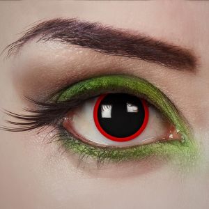 Kalanka-Aricona - Lentilles De Contact Red Zombie - 12 Mois - Sans Correction - Pour Yeux Sombres Et Clairs - Carnaval, Halloween, Cosplay - Neuf