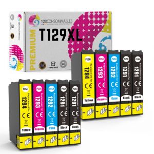 Pack compatible EPSON T1295 XL, 10 cartouches - Neuf