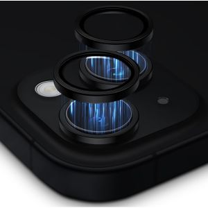 Kal-Lot De 2 Protections D'appareil Photo Pour Iphone 15 6,1"", Iphone 15 Plus 6,7"", Anti-Rayures 9h, Anneau Métallique Transparent Hd - Neuf