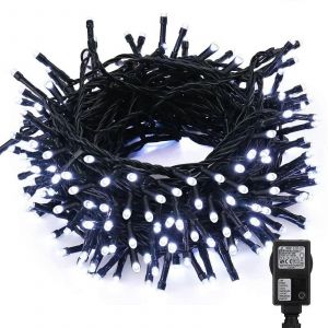 25M 200 LED Guirlande lumineuse d'arbre de Noël électrique Lumière de Noël décorative pour la décoration de Noël,arbre,chambre intérieure,mariage - blanc froid - Neuf