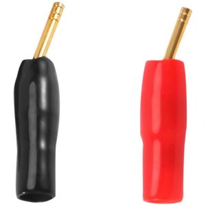 10 paires de 10 paires de 1 mm &agrave; vis banane,c&acirc;ble de haut-parleur plaqu&eacute; or - Neuf