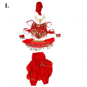 À La Mode Enfants Enfants Filles Danse Du Ventre Costumes Pantalon Long Pantalon Accessoires (L) - Neuf