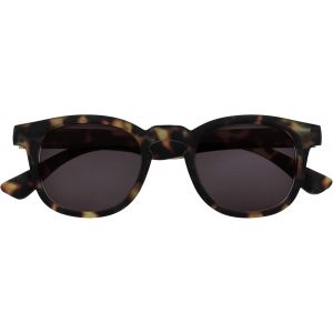 Lunettes De Soleil Monture Ronde Épaisse Cool Charnières À Ressort Verres Teintés Anti-Rayures Mat Écailles De Marron Hommes Femmes S97-2 +0.00 - Neuf