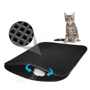 Tapis De Litière Pour Chat, Autocollant Magique En Nid D'abeille, Antidérapant Et Imperméable, Facile À Nettoyer, 45 X 60 Cm - Neuf