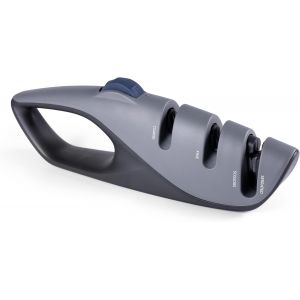 Aiguiseur De Couteaux Professionnel À 5 Angles Ajustés À 3 Phases Avec Base Design Ergonomique Idéal Pour La Plupart Des Couteaux De Cuisine,À Lame Dentelée,À Pain,De Poche,De Chasse Et Ciseaux. - Neuf