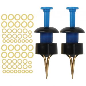 Lot De 2 Leurres Portables, App&acirc;ts, Clip, Ver De Sang, Ver De Terre, Accessoires De P&ecirc;che, Bleu Et Noir - Neuf