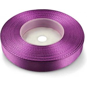 1x Ruban De Satin Violet Bruy&egrave;re Fonc&eacute; 12 Mm X 32 M Rouleaux De Ruban Satin Ruban D&eacute;coratif Ruban Tissu Ruban De D&eacute;coration Ruban Satin Pour Cadeaux Bricolage Mariage Anniversaires Artisanat - Neuf