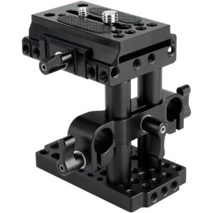 MEVRONISSHOP-Quick Release Kit de Base avec QR Plate 15 mm Tige Riser Clamp tiges Courtes pour DSLR Camera - Neuf