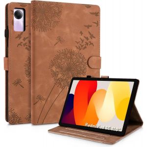 Eryi-Coque Pour Xiaomi Redmi Pad Se 11 Pouces 2023 Pissenlit Housse En Tablette Cuir Pu Protection Pour Redmi Pad Se 11 Pouces Brun - Neuf