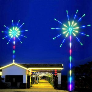 Feux d'artifice intelligents d'interieur avec application et telecommande, lumieres LED RVB a changement de couleur - Neuf