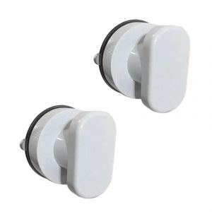 2x Ventouse Poignée Porte Réfrigérateur Tiroir Salle De Bain Ventouse Murale Main Courante Poignée Baignoire Douche Main - Neuf