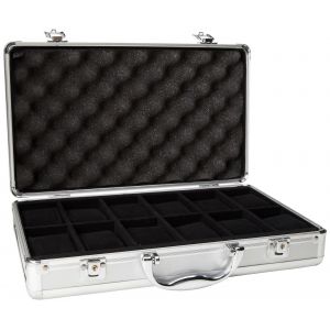 Etui De Rangement Pour Montres, Mallette En Aluminium Pour 12 Grandes Montres - Neuf
