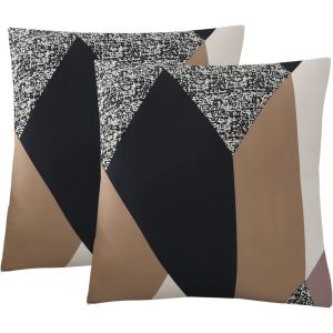 CAUC-Housse de Canap&eacute; Extensible Couverture Canap&eacute; avec Accoudoirs Moderne Couvre Canap&eacute; Elastique Universelle Rev&ecirc;tement de Canap&eacute; Housse de Protection,G&eacute;om&eacute;trie Orange - Neuf