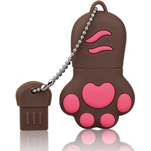 USB 3.0 Flash Drive Cartoon Cat Paw Pen Drive High Speed Real Capacity 64GB Download Storage USB Stick Pendrive.[E61] - Neuf