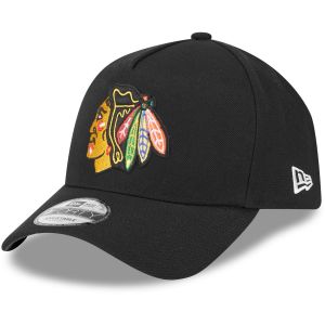 New Era 9forty A-Frame Cap - Nhl Chicago Blackhawks Noir - Neuf