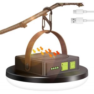 Lampe Solaire De Camping,Lampe Led Pour Tente De Camping,Lanterne De Camping Avec 4 Modes,Lampe De Camping Pour L'ext&eacute;rieur,Urgence,P&ecirc;che,Randonn&eacute;e - Neuf