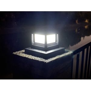 Lot De 2 Lampes Solaires Led Pour Poteaux, Cl&ocirc;tures Et Jardins D'ext&eacute;rieur - Neuf