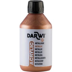 Un Flacon De Peinture Acrylique Métallique - Coloris Bronze - 250 Ml - Darwi Acrylic - Neuf