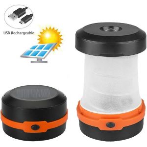 Lampe De Camping Lanterne De Camping Lampe De Poche Pliable,Lampe De Camping Pliable 2 En 1 Et Crochet Pour Accrocher - Neuf