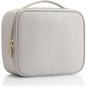 &agrave; Maquillage Femme Voyagede Toilette FemmeFaux Cuir Vanity FemmeImperm&eacute;able Vanity Valise &Eacute;tanche avec Pinceaux Pochette Compartiment - Neuf