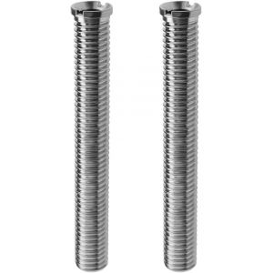 Store 2pcs Vis de Panier d'&eacute;vier de Cuisine 90mm Lavabo &Eacute;tendu Boulon Vis M12 Vr&eacute;pine Bouchon Vis Vier Fixation Accessoires pour Lavabo Cr&eacute;pine Bouchon, Argent - Neuf