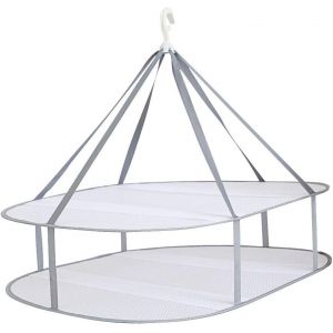 S&eacute;choir &Agrave; Pull En Maille &Agrave; Deux &Eacute;tages, Id&eacute;al Pour V&ecirc;tements D&eacute;licats Et Maillots De Bain, Pliable Et &Eacute;conomique En Espace (77x62 Cm, 155 G) - Neuf