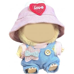 KALANKA-Vetement Peluche Ensemble Sweat à Capuche, Vêtements de Poupée en Peluche de 17 cm , S'applique à Plush Doll (F) - Neuf