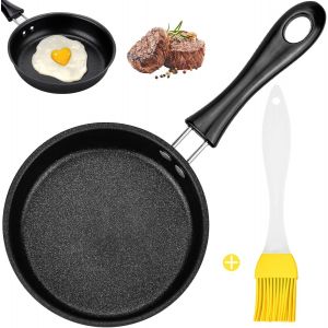 Kalanka-Mini Poêle À Frire Antiadhésive 12,7cm Mini Poêle À Omelette Mini Poêle À Oeufs Portable Nouveauté Poêle À Crêpe Poele Petite Pour Faire Frire Les ?ufs Et Préparer Le Petit-Déjeuner - Neuf
